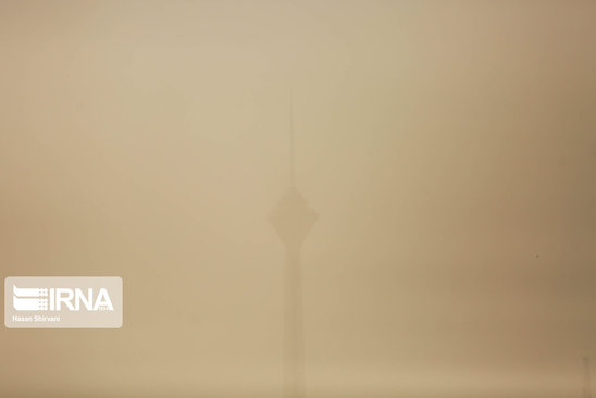 عکسهای آلودگی هوای برج میلاد تهران و سایر مناطق پایتخت